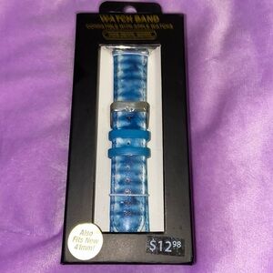 Watch band 42MM and 44MM compatible with Apple Watches Blue tie dye print